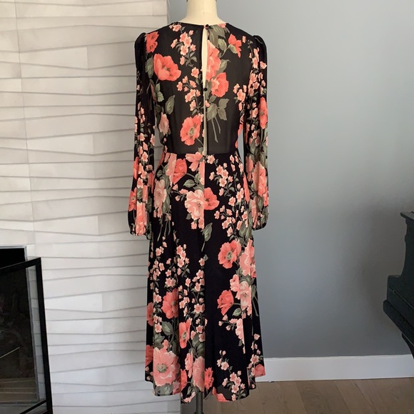 Reformation Luanne Midi Dress in Louise Floral - Picture 3 of 8